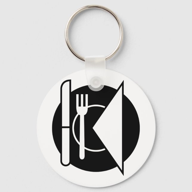 Place Setting Keychain (Front)