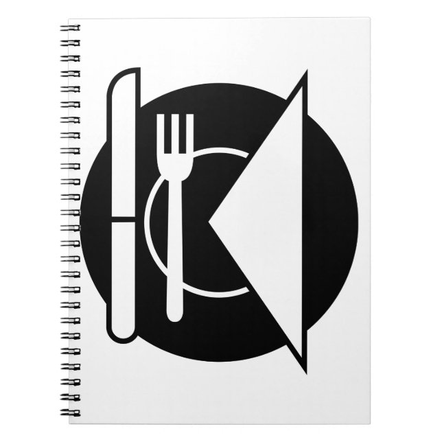 Place Setting Spiral Notebook (Front)