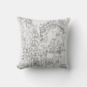 Place St. Andre des Arts Paris, France Cushion