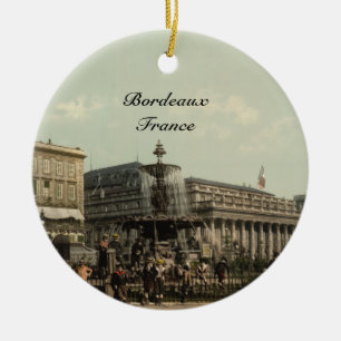 Place Tourny, Bordeaux, France Ceramic Tree Decoration