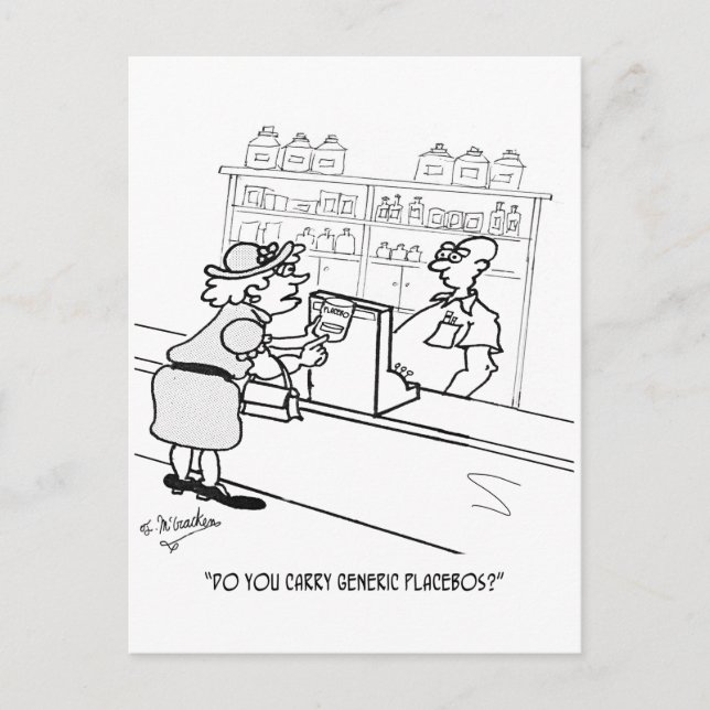 Placebo Cartoon 2861 Postcard (Front)