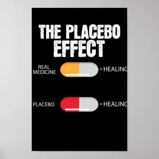 Placebo Effekt Tabletten Poster (Front)