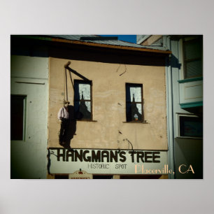 Placerville California hangman's tree poster print