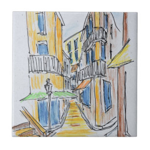 Placette Abbe Robert Jarred Old Nice, France Tile