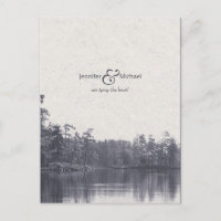 placid mountain lake landscape vintage photo blue