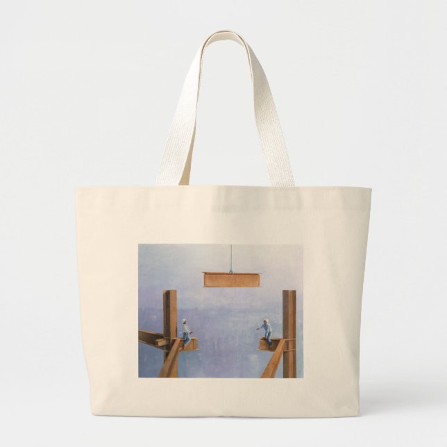 Placing the Last Link Large Tote Bag (Front)