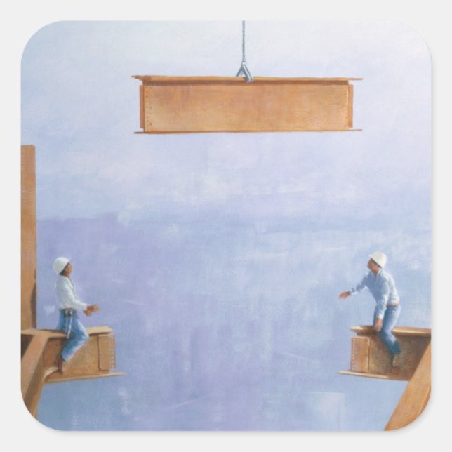 Placing the Last Link Square Sticker (Front)