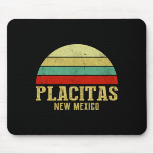 Placitas New Mexico Vintage Retro Sunset  Mouse Pad