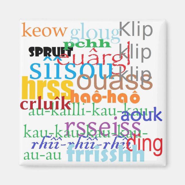 Plage Bruits Magnet (Front)