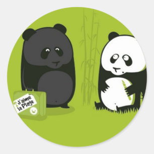 Plage Classic Round Sticker