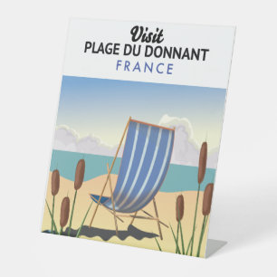 Plage du Donnant France Pedestal Sign