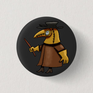 Plague Doctor 3 Cm Round Badge