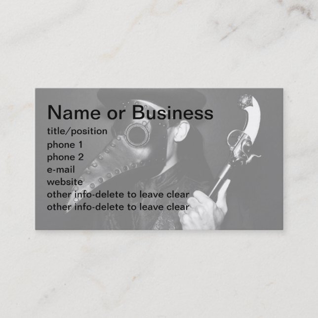 Plague Doctor Business Card (Front)