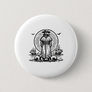 Plague Doctor History Enthusiasts History Teacher  6 Cm Round Badge