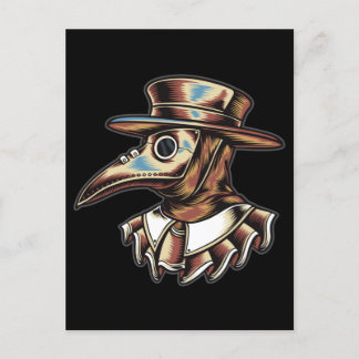 Plague Doctor Illustration Art Postcard