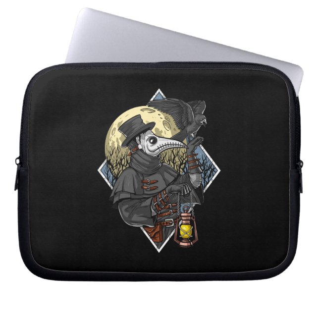 Plague Doctor Laptop Sleeve (Front)