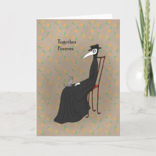 Plague Doctor Love anniversary Valentine's day Card