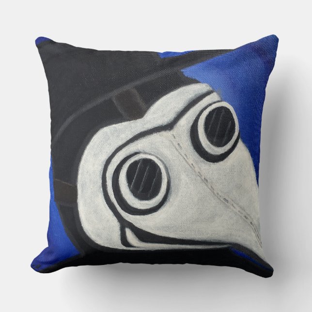 Plague Doctor Mask Cushion (Front)