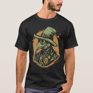 Plague Doctor Mask Mediaeval Steampunk Vintage T-Shirt