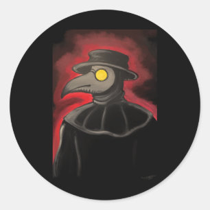 Plague Doctor Painting Sticker 