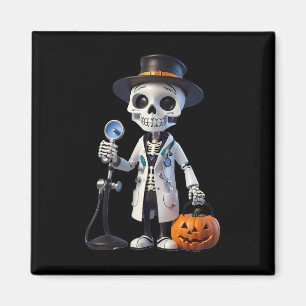 Plague Doctor Skeleton Doctor Halloween Paramedic  Magnet