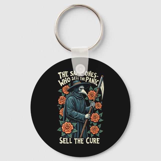 Plague Doctor The Same One Who Sells The Panic Sel Key Ring (Front)