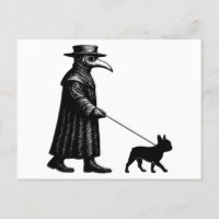 Plague Doctor Walking Frenchie