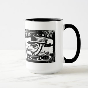 Plague Doctor Woodcut, Et in Arcadia Ego Mug