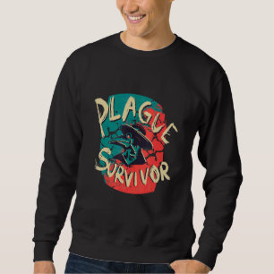 Plague Survivor   Plague Doctor Medieval Creepy Sweatshirt