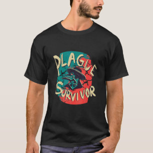 Plague Survivor   Plague Doctor Medieval Creepy T-Shirt