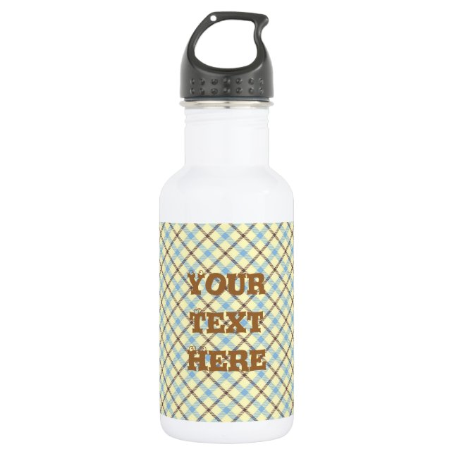 Plaid 1 532 ml water bottle (Front)