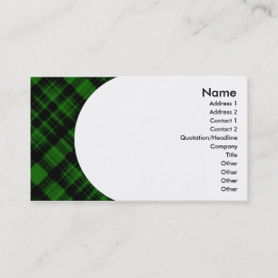 plaid : 2-sided : business card