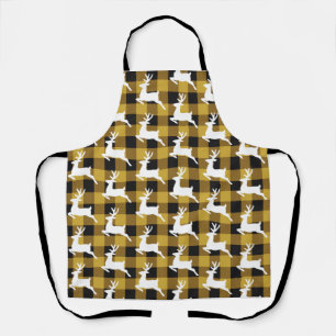 Plaid and deer  apron