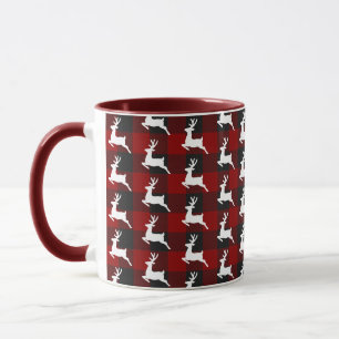 Plaid and deer  mug