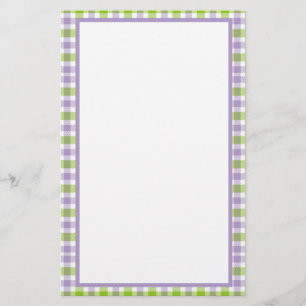 Plaid and Pear Stationery Paper