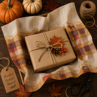Plaid and Plenty Tissue Paper