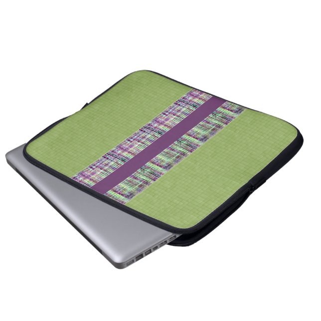 Plaid and Tile Patterned Electronics Bag (Front Bottom)