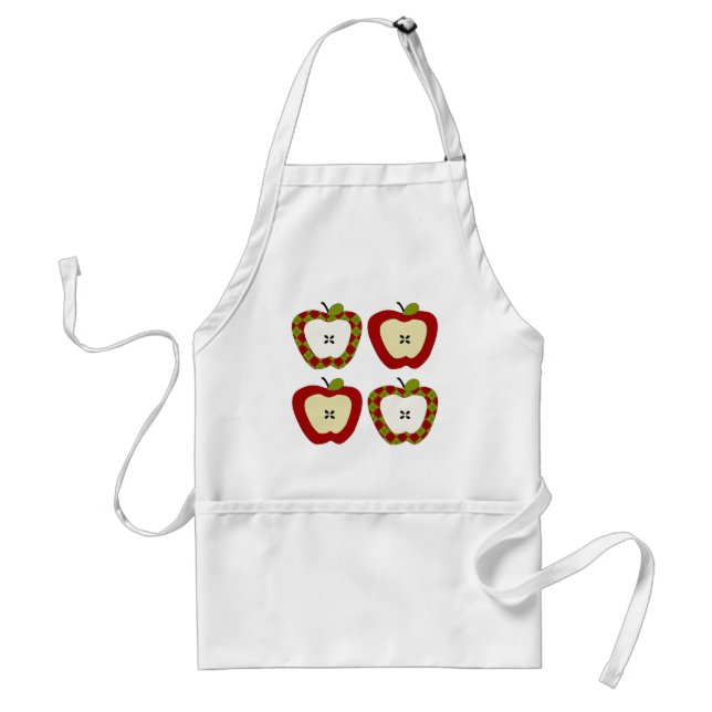 Plaid Apple Quartet Standard Apron (Front)