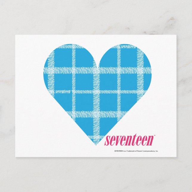 Plaid Aqua 2 Postcard (Front)