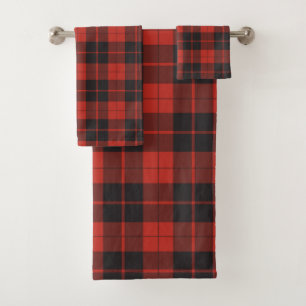 Plaid Bath Towel Set