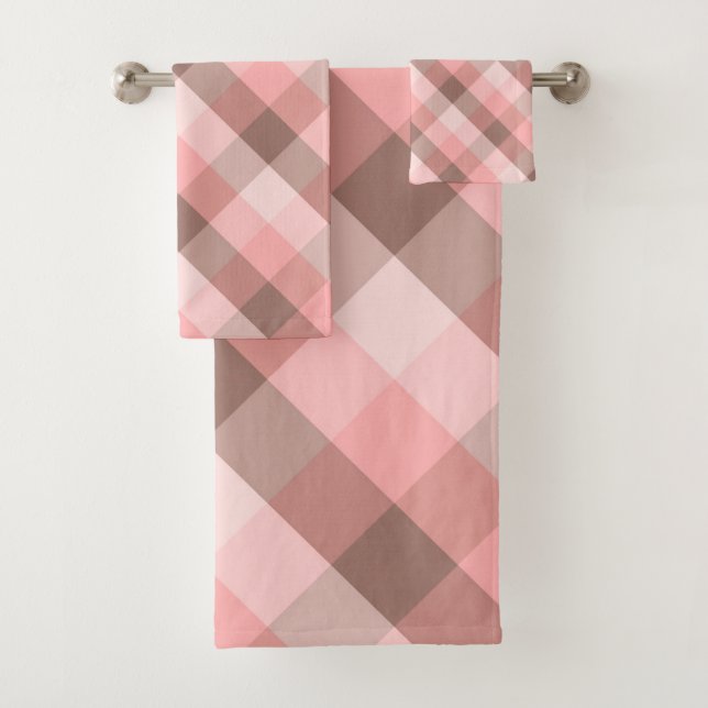 Plaid Bath Towel Set (Insitu)