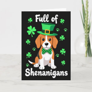 Plaid Beagle Shenanigans Card