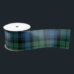 Plaid Blue Green Rustic Campbell Tartan Satin Ribbon<br><div class="desc">Up your gifts wrapping game with this plaid Clan Campbell tartan green blue and black check ribbon. Perfect for anniversary,  family reunions,  other special gift giving occasions you have planned for the year. Celebrate all things Scottish tradition with this cool tartan ribbon</div>