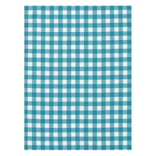 Plaid blue pattern tablecloth