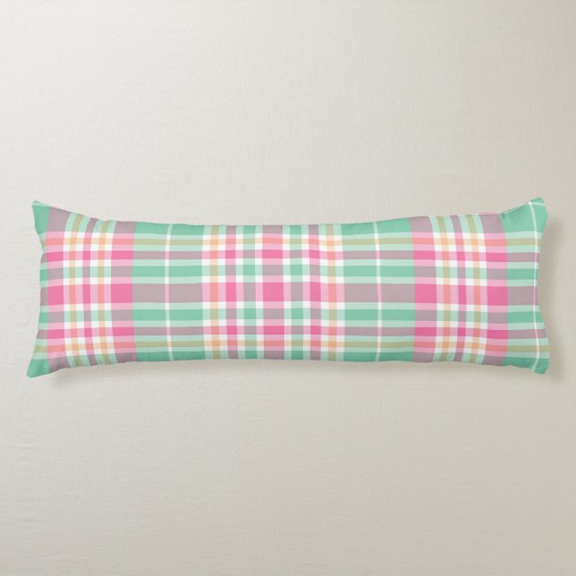 Plaid Body Cushion (Front)
