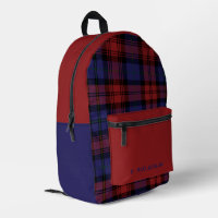 Plaid Burgundy Purple Rustic MacLachlan Tartan