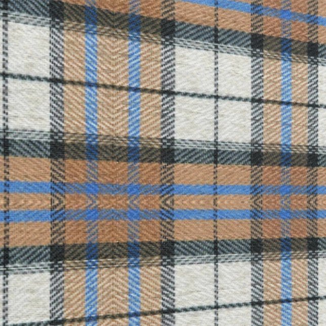 Plaid Checked Fabric Wallpaper (Seam)