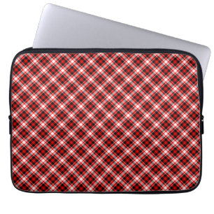 Plaid Checks Fabric Texture Pattern-68767 Laptop Sleeve