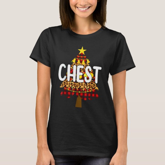 Plaid Chest Nuts Chestnuts Matching Couples Christ T-Shirt (Front)
