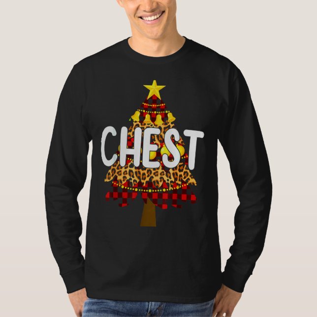 Plaid Chest Nuts Chestnuts Matching Couples Christ T-Shirt (Front)